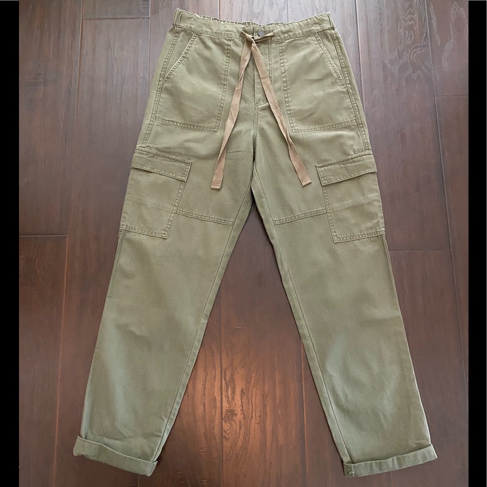 Forever21 Olive Woven Cargo Pants